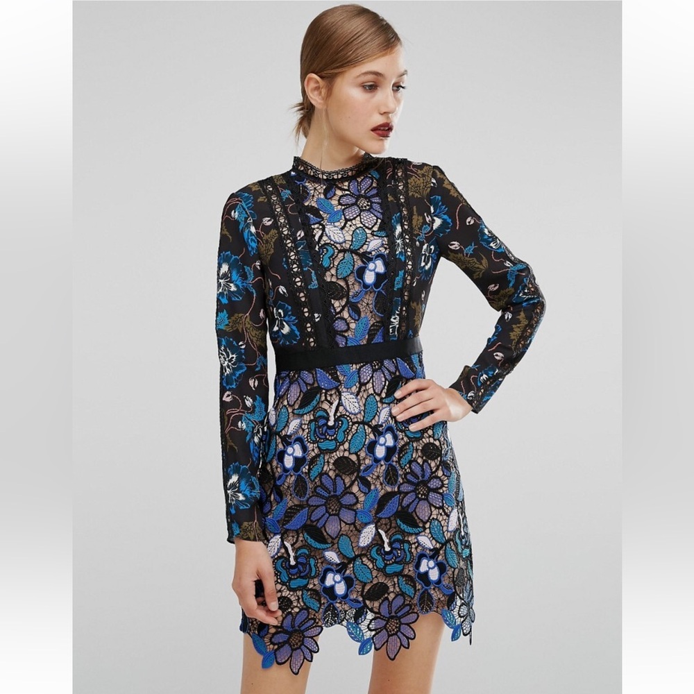 Self portrait Elegant Floral Lace Dress